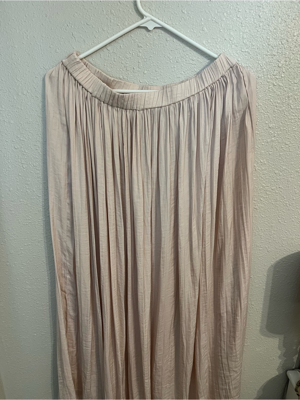 Philosophy Light Blush Pleated Maxi Skirt